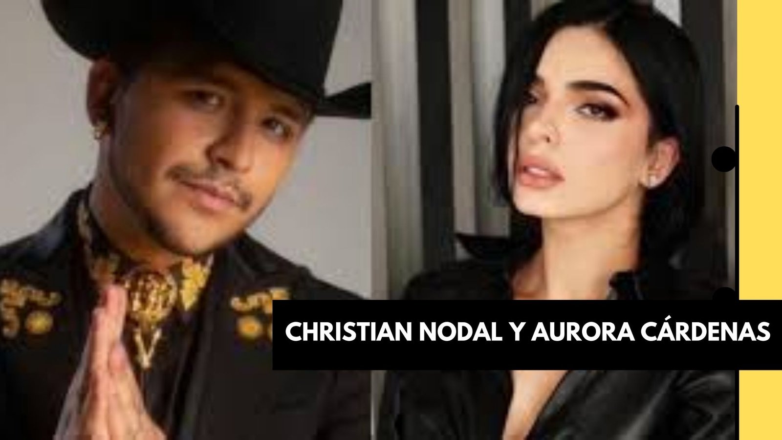 Christian Nodal y Aurora Cárdenas